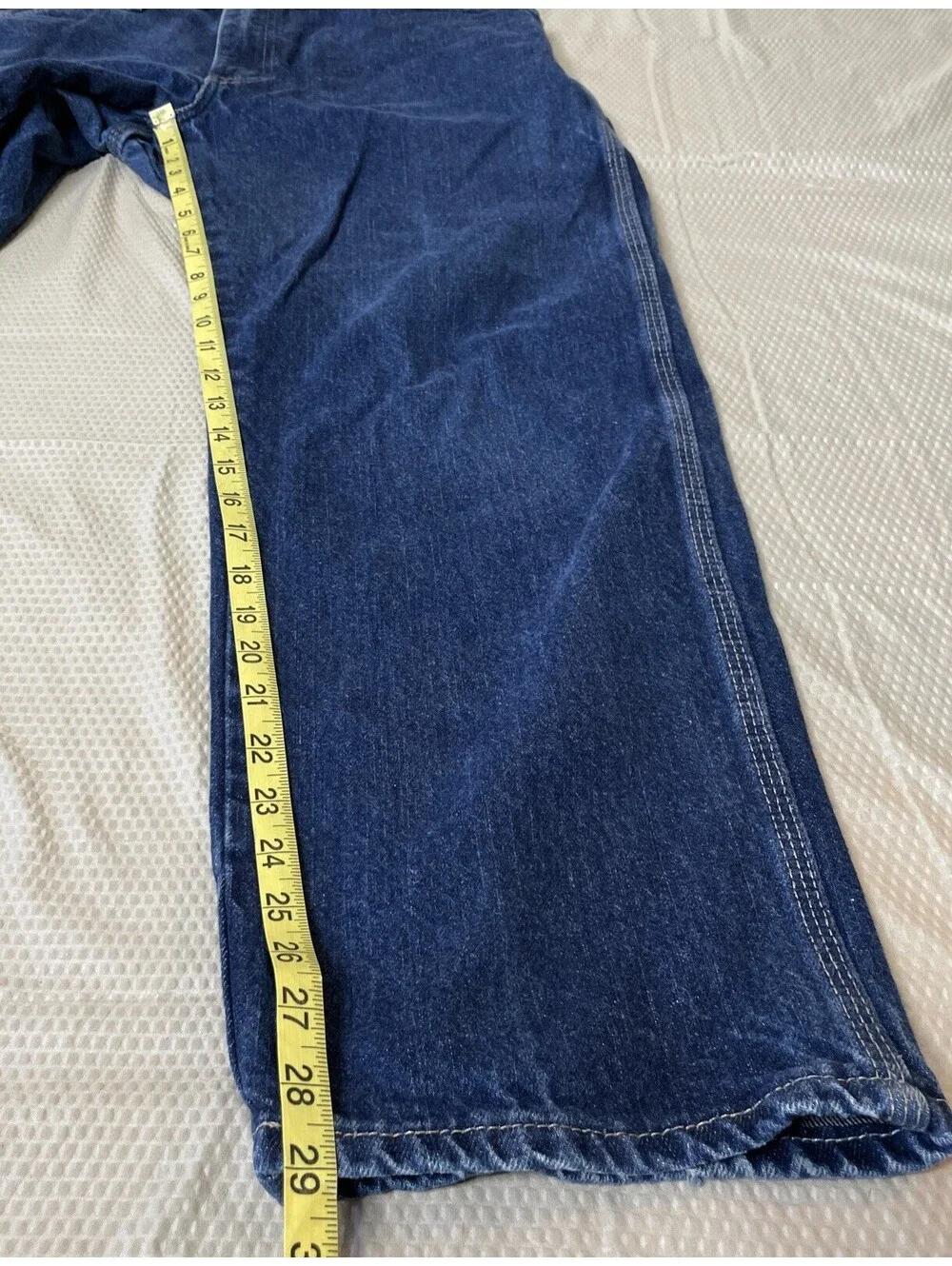 VTG Dickies Carpenter Blue Jeans Mens 34x30 Relaxed Fit Utility Workwear **READ*